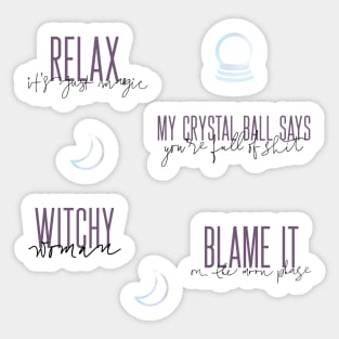 Witch Quotes Witchy Pattern Stickers Sticker